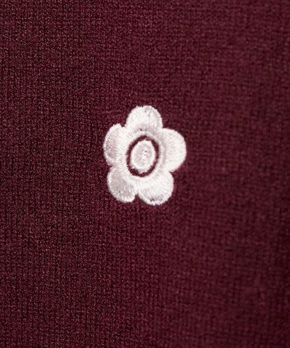 單點刺繡疊穿風針織開衫