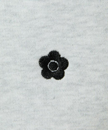 花卉圖案刺繡抽繩寬鬆衛褲