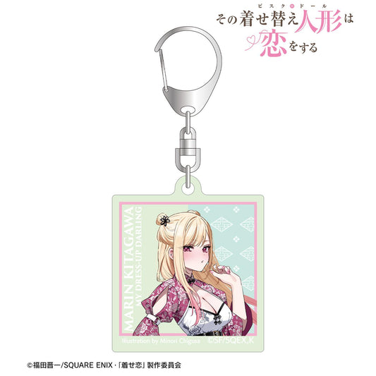 《更衣人偶墜入愛河》 千種美乃利插畫 喜多川海夢 中式連衣裙版 夜光亞克力鑰匙扣