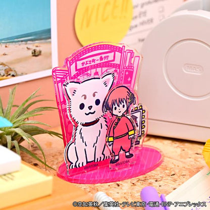 《銀魂》_ビィズニィズ 亞克力立牌（神樂與定春）