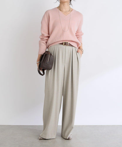 【顯瘦款】保暖打褶寬腿西裝褲/預計10月下旬發貨