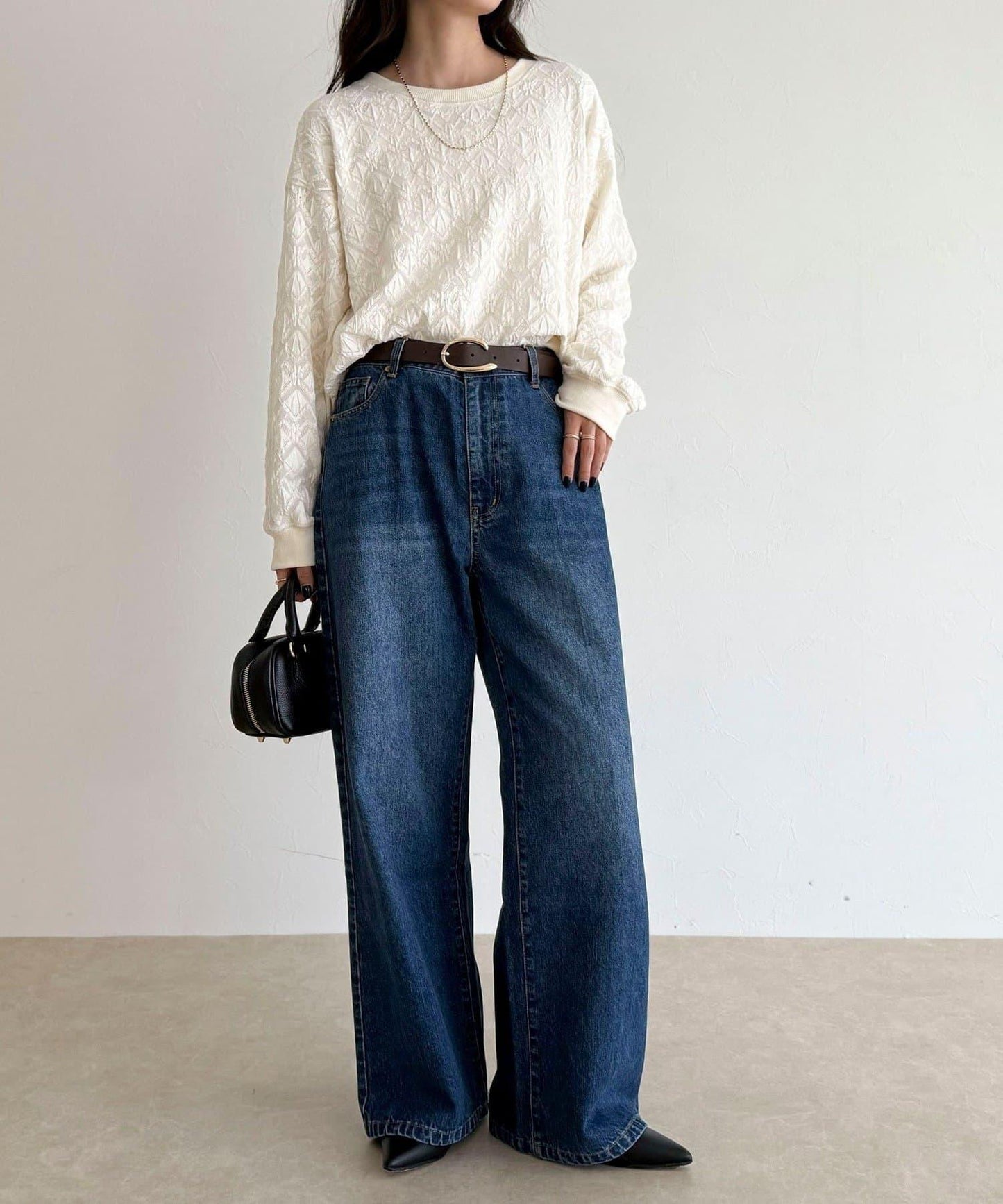 【人氣爆款！春季即刻售罄單品】彈力蕾絲套頭衫