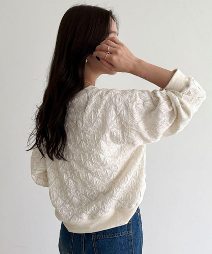 【人氣爆款！春季即刻售罄單品】彈力蕾絲套頭衫