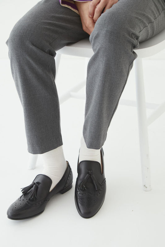 【chausser】翼紋流蘇樂福鞋