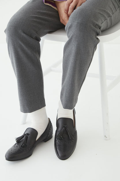 【chausser】翼紋流蘇樂福鞋