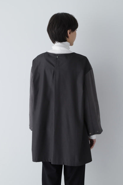 布帛拼接針織開衫