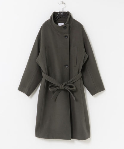 Super 100羊毛立領大衣