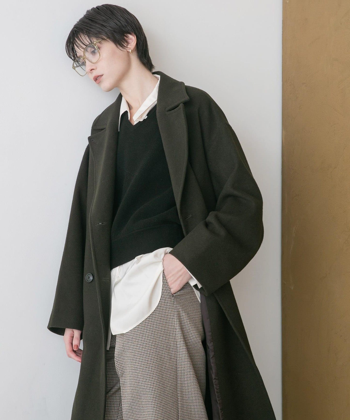 Super 140羊毛切斯特大衣