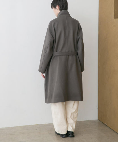 Super 100羊毛立領大衣