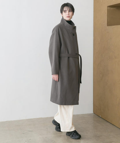 Super 100羊毛立領大衣