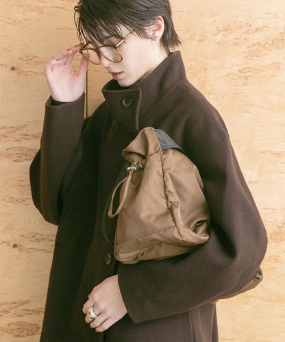 Super 100羊毛立領大衣