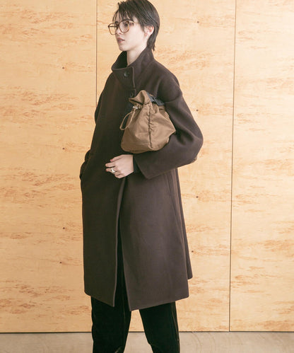 Super 100羊毛立領大衣