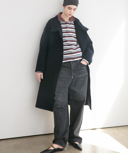 Super 100羊毛立領大衣