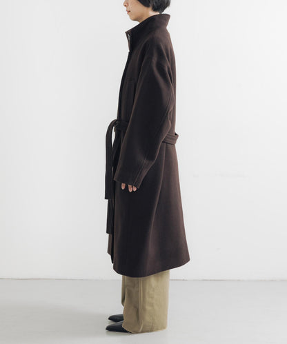 Super 100羊毛立領大衣