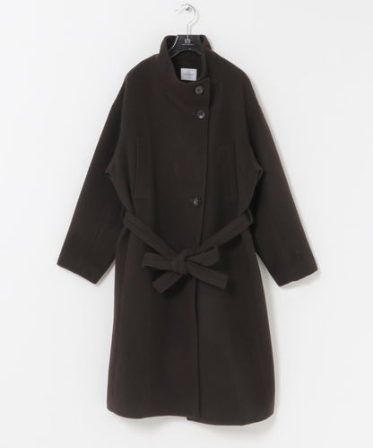 Super 100羊毛立領大衣