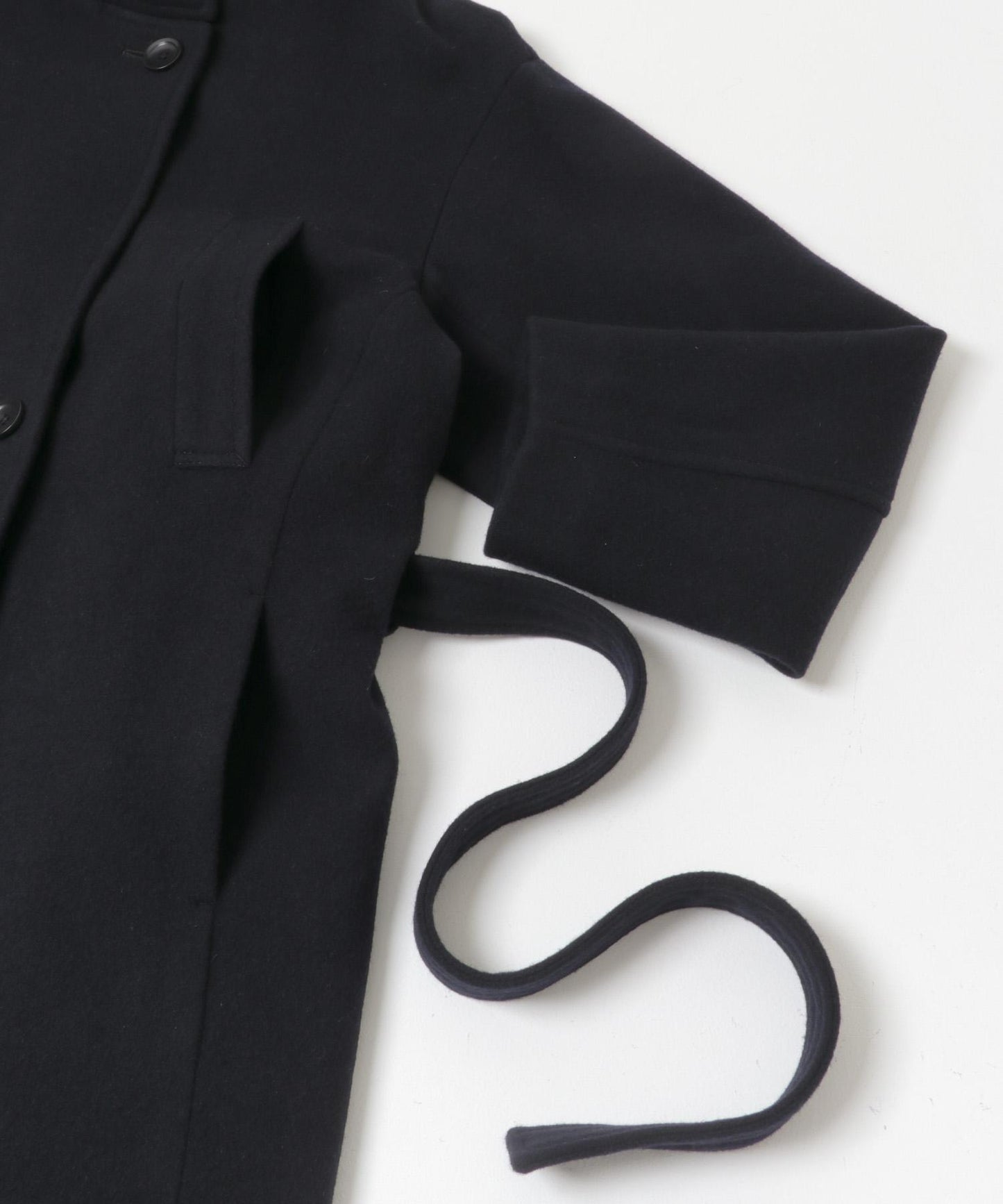 Super 100羊毛立領大衣