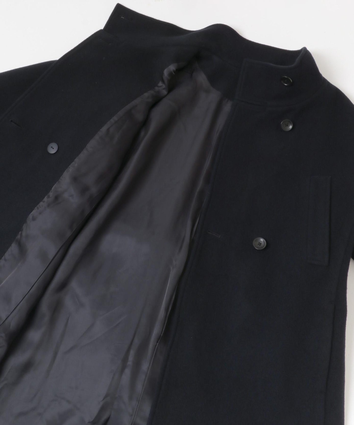 Super 100羊毛立領大衣