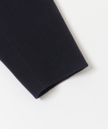 Super140羊毛單面翻領中長大衣