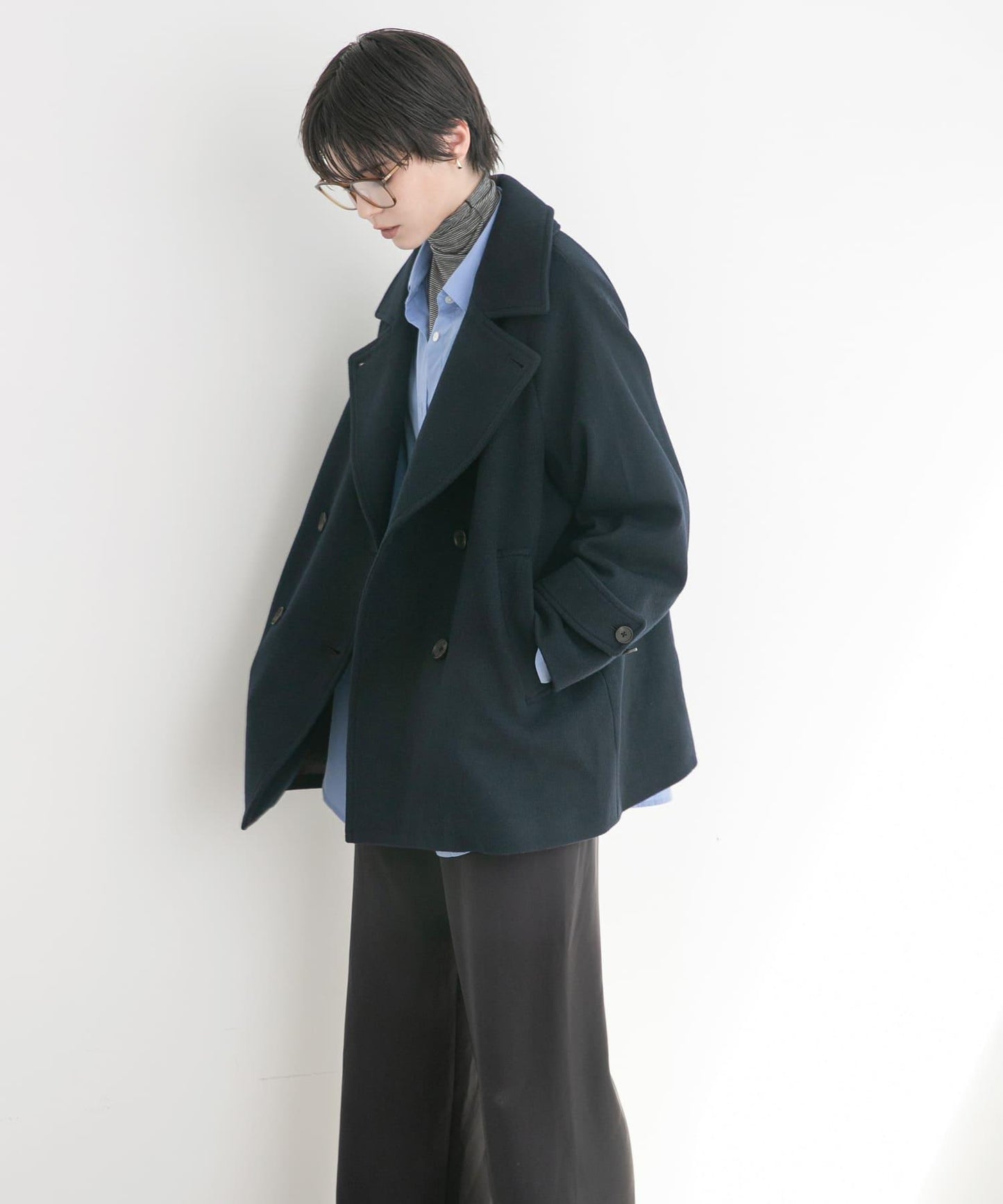 超級100羊毛混紡P大衣