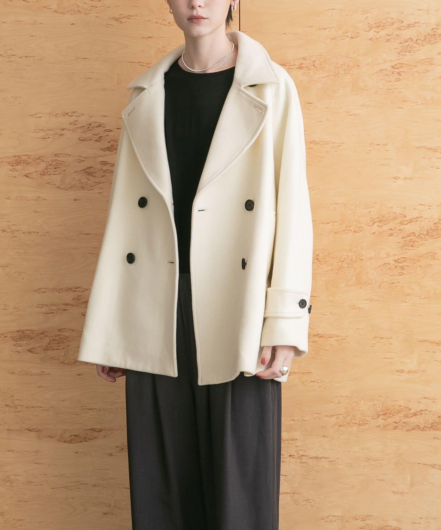 超級100羊毛混紡P大衣