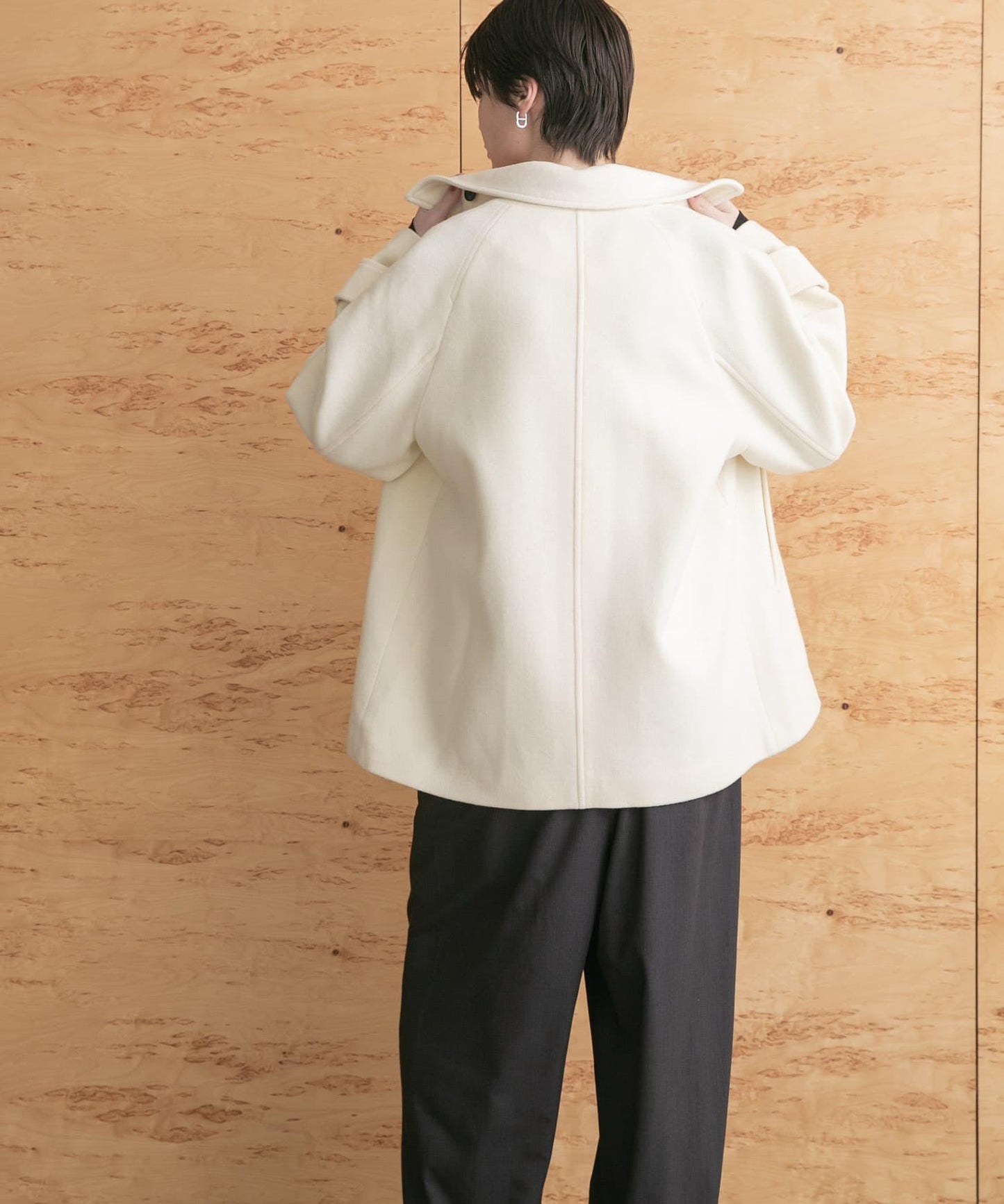 超級100羊毛混紡P大衣