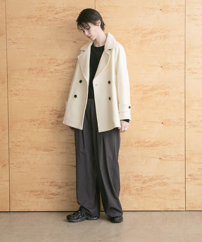 超級100羊毛混紡P大衣