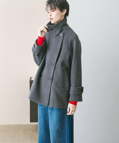 超級100羊毛混紡P大衣