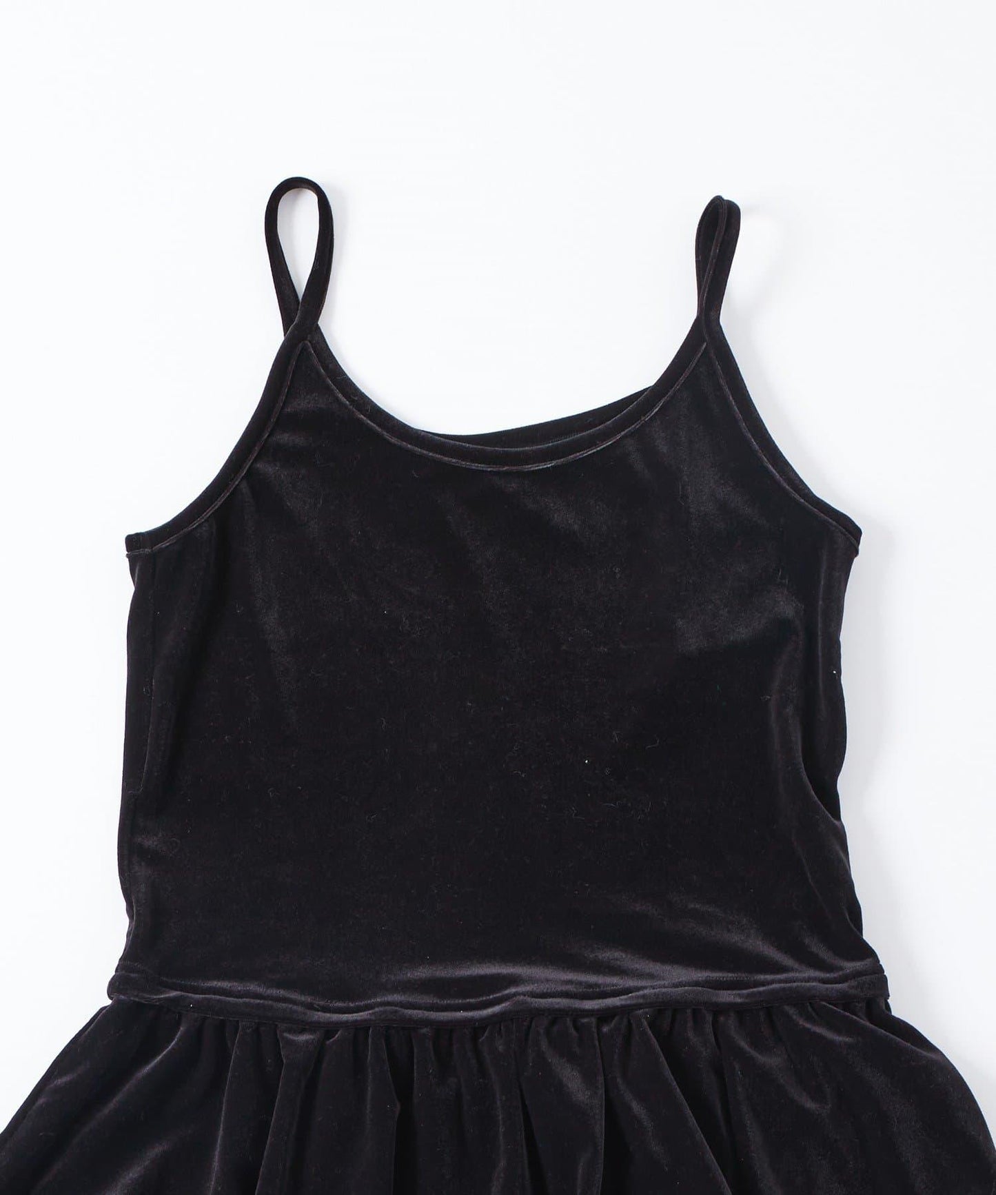 【WHO'S WHO gallery】天鵝絨荷葉邊長款上衣