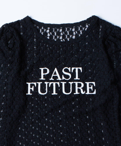 【WHO'S WHO gallery】蕾絲標誌長袖T恤