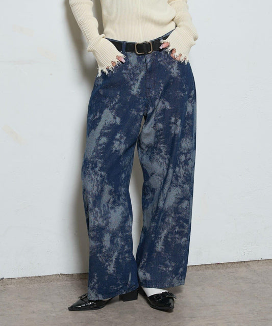 【WHO'S WHO gallery】多款圖案低腰牛仔褲