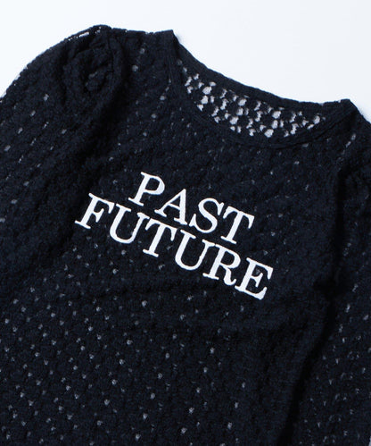 【WHO'S WHO gallery】蕾絲標誌長袖T恤