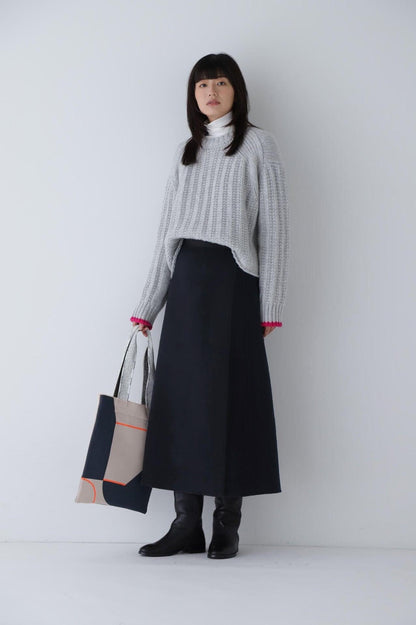 菊池亜希子×LEE×hw 雙面圍裹半身裙
