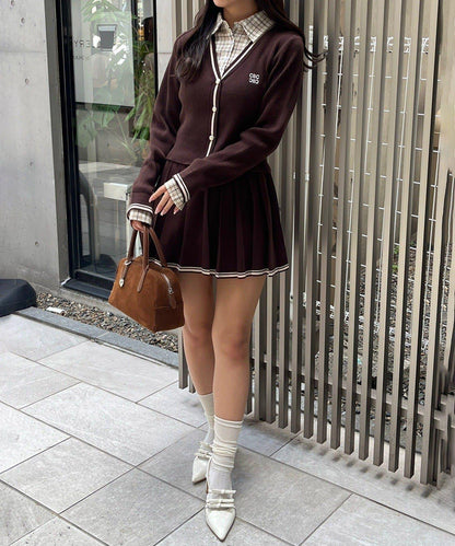 【可成套搭配】襯衫&開衫拼接套頭衫