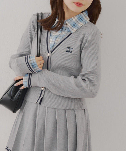 【可成套搭配】襯衫&開衫拼接套頭衫