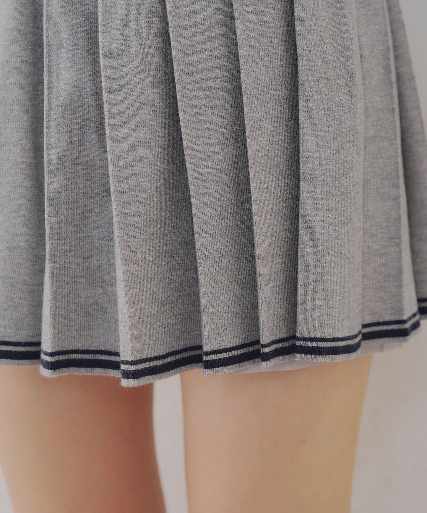 【套裝可搭配】下襬條紋百褶迷你裙