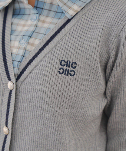 【可成套搭配】襯衫&開衫拼接套頭衫