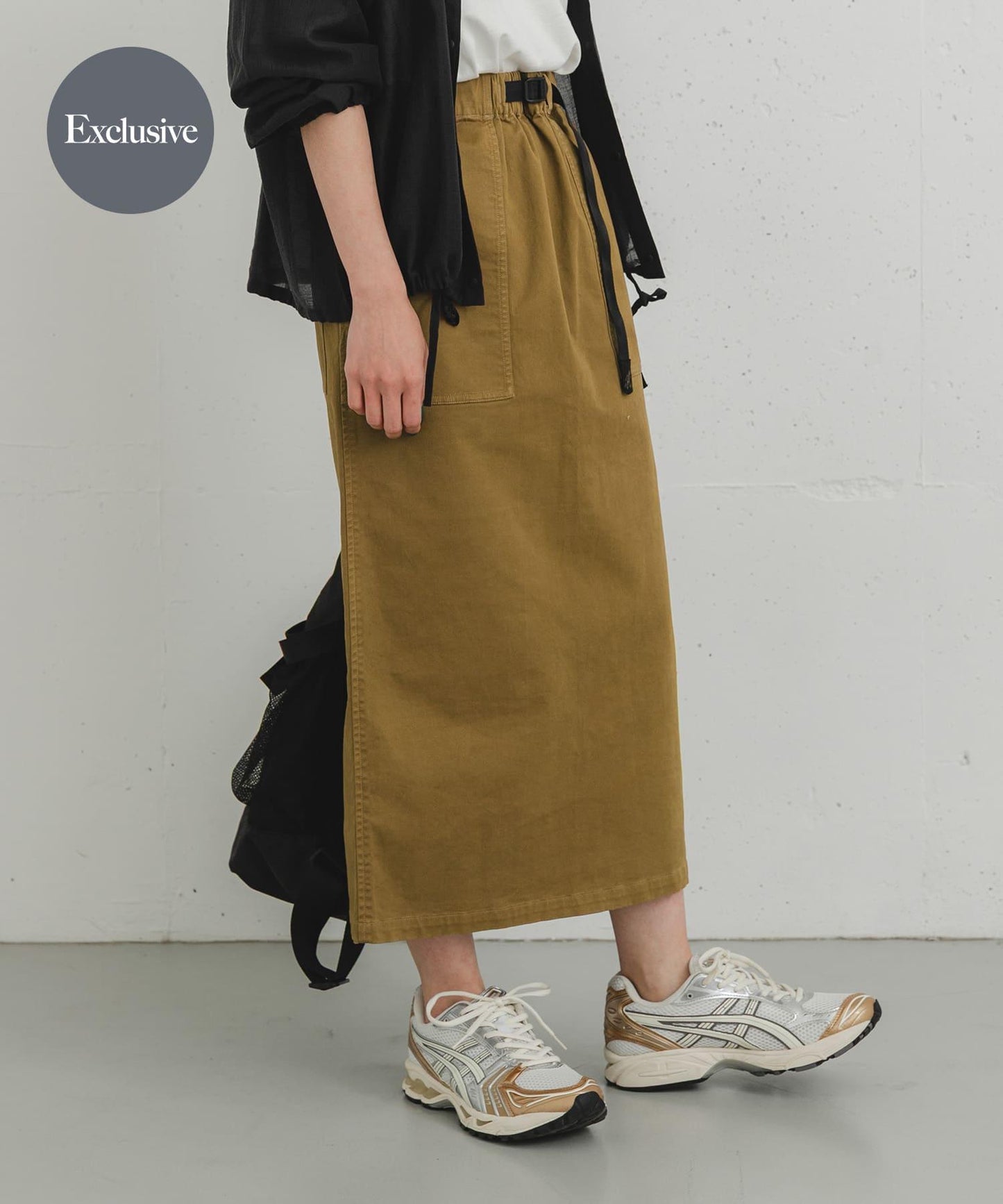 「特別訂製」GRAMICCI 彈力斜紋半身裙