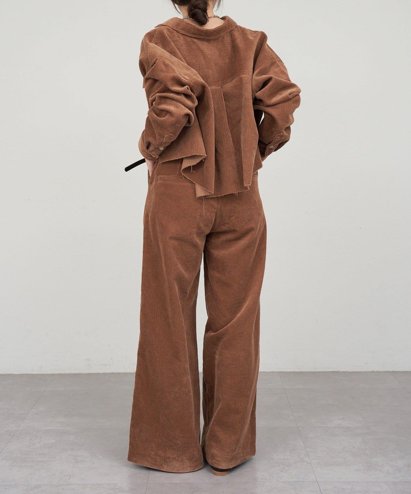 【SHENERY】燈芯絨寬腿褲