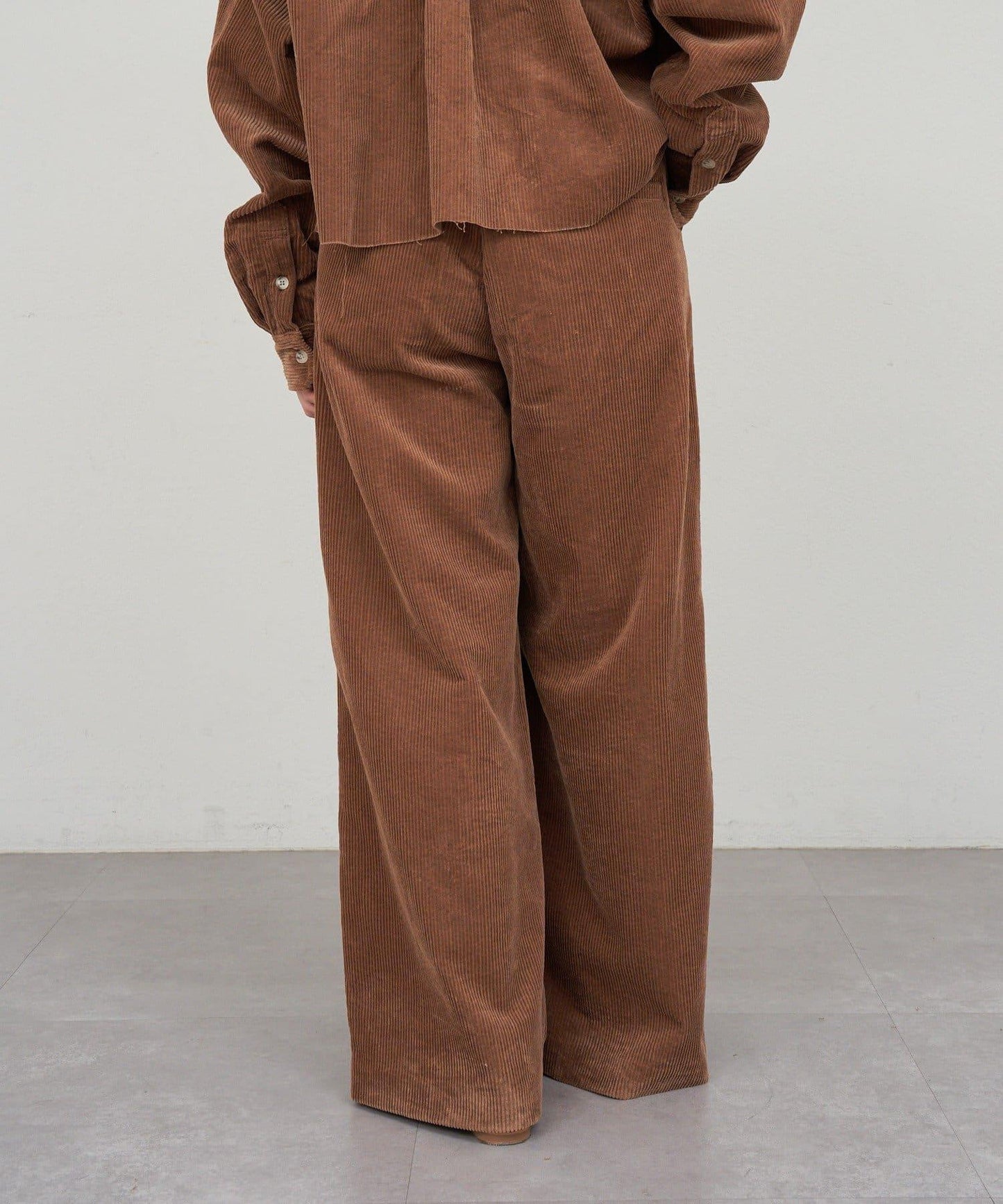 【SHENERY】燈芯絨寬腿褲