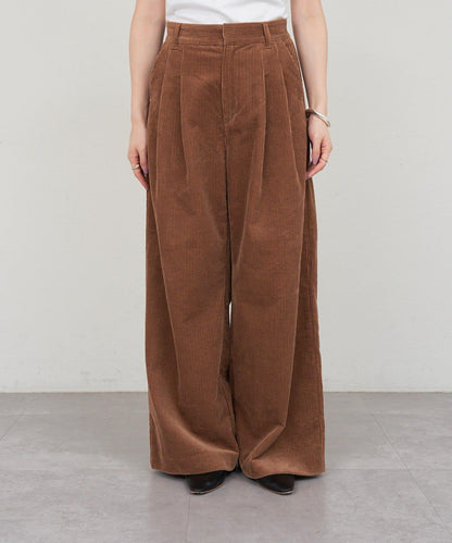 【SHENERY】燈芯絨寬腿褲