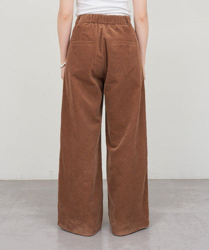 【SHENERY】燈芯絨寬腿褲
