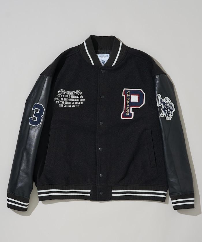 特別款仿皮棒球夾克