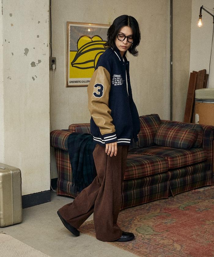 特別款仿皮棒球夾克