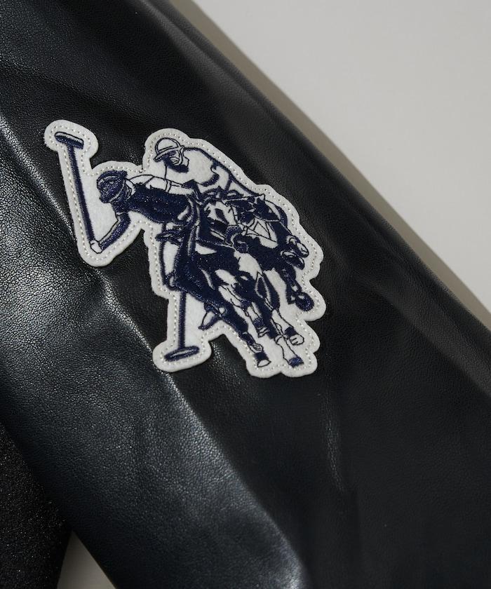 特別款仿皮棒球夾克