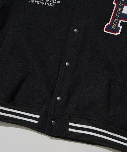 特別款仿皮棒球夾克