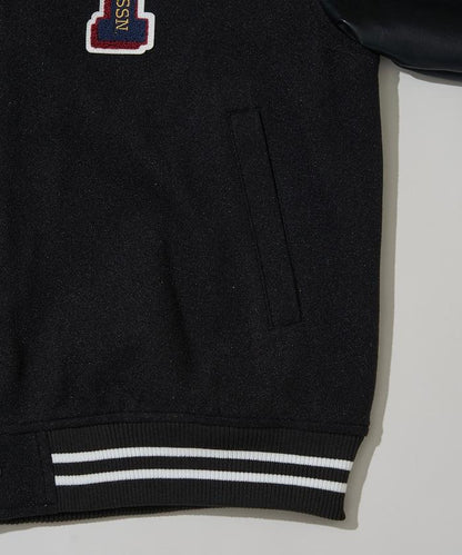 特別款仿皮棒球夾克