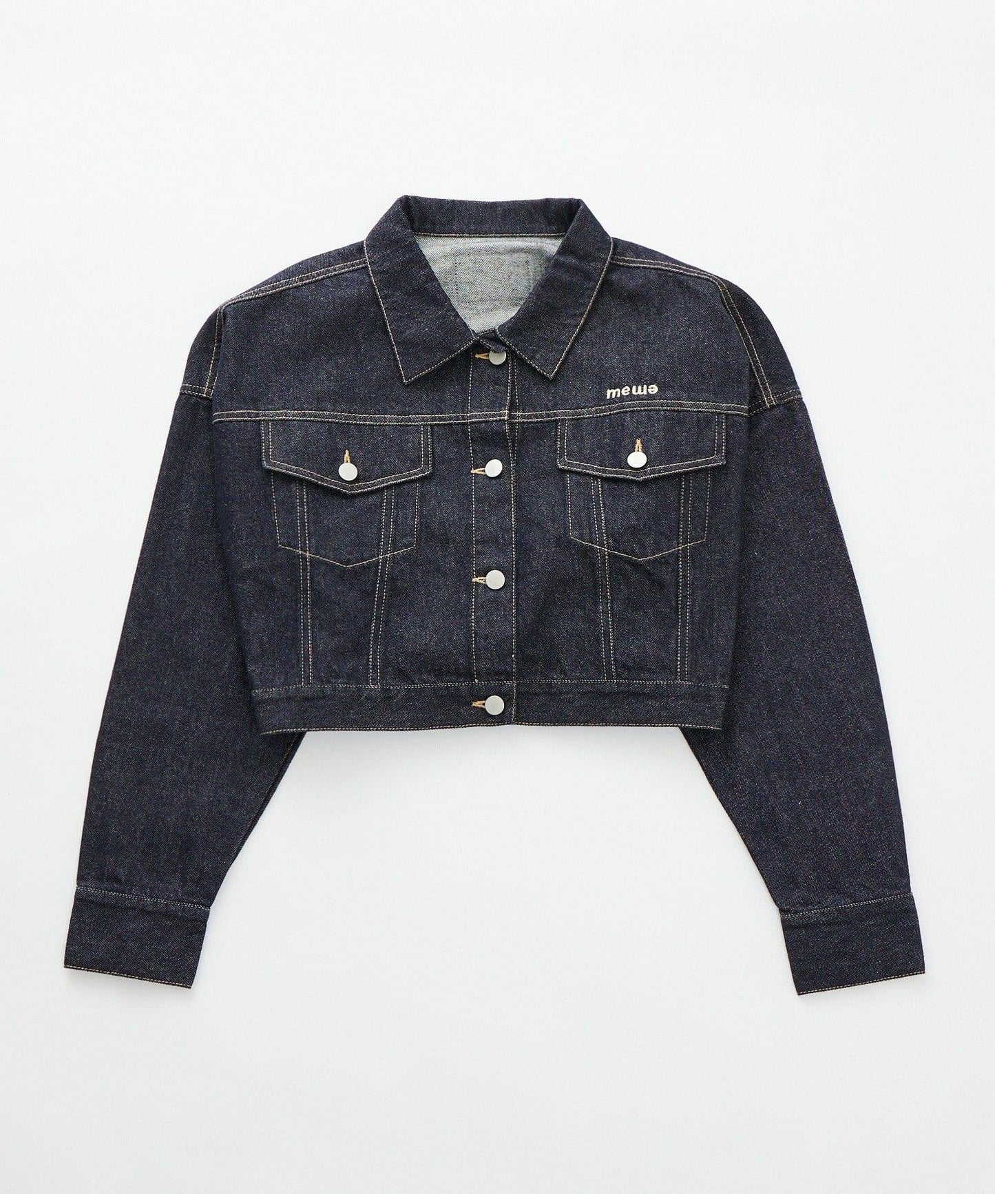 【mystic】[mline]標誌短款牛仔夾克