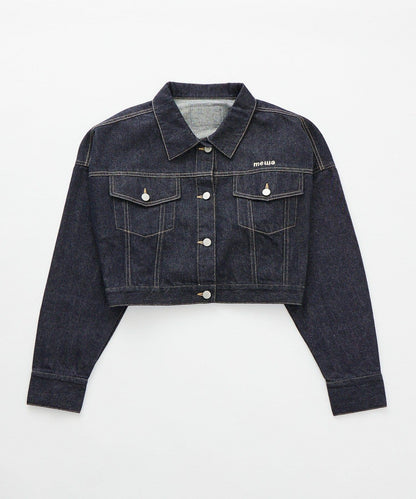 【mystic】[mline]標誌短款牛仔夾克