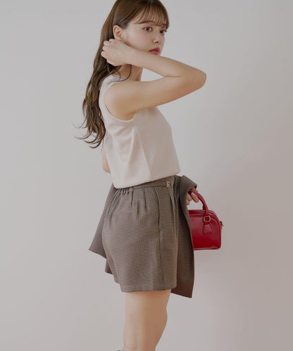 【Chico】帶吊飾褶皺短褲