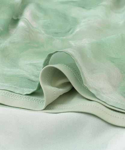 微妙印花長款半身裙